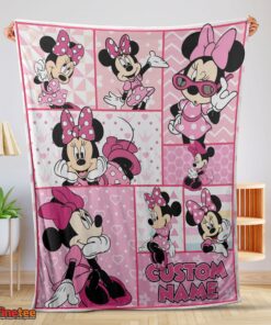 Nice Disney Minnie Mouse And Friends Minnie Mouse Moods Blanket Customize Blanket
