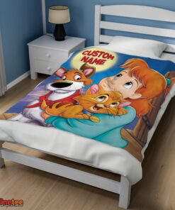 Nice Disney Oliver & Company Jenny Foxworth Oliver Dodger Blanket Fleece Customized Blanket - Image 3