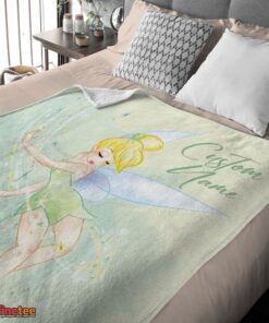 Nice Disney Peter Pan Tinker Bell Blanket Fleece Customized Blanket - Image 4