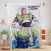 Nice Disney Pixar Buzz Lightyear And The Little Green Men Fleece Customized Blanket