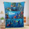 Nice Disney Pixar Cartoon Finding Nemo With Dory Velveteen Cute Blanket Fleece Customized Blanket