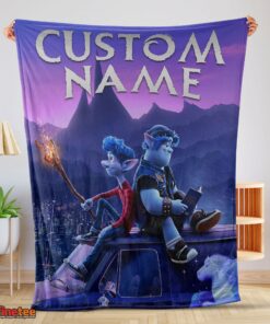 Nice Disney Pixar Onward Poster Blanket Fleece Customized Blanket