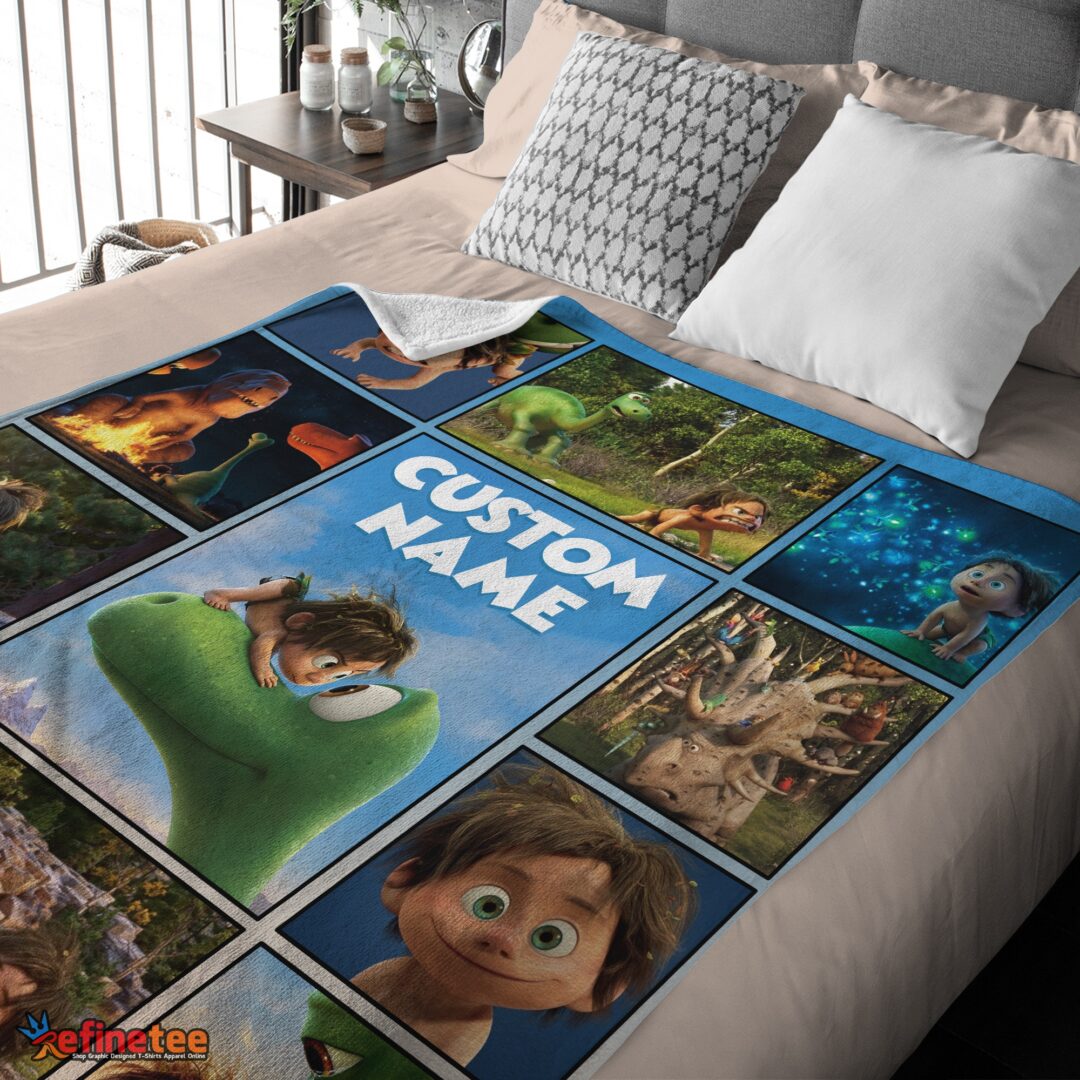 nice-disney-pixar-the-good-dinosaur-collage-poster-blanket-fleece-customized-blanket-mk-03 Nice Disney Pixar The Good Dinosaur Collage Poster Blanket Fleece Customized Blanket - Image 4