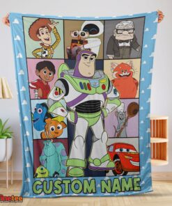 Nice Disney Pixar Toy Story Buzz Lightyear With Friends Blanket Fleece Customized Blanket