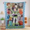 Nice Disney Pixar Toy Story Buzz Lightyear With Friends Blanket Fleece Customized Blanket