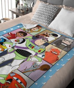 Nice Disney Pixar Toy Story Buzz Lightyear With Friends Blanket Fleece Customized Blanket - Image 4