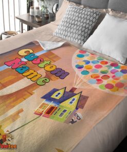 Nice Disney Pixar Up With Our Balloons And Sky With House Movie Blanket Customize Blanket - Image 4