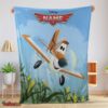 Nice Disney Planes Movie Dusty Crophopper Blanket Fleece Customized Blanket