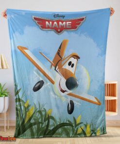 Nice Disney Planes Movie Dusty Crophopper Blanket Fleece Customized Blanket