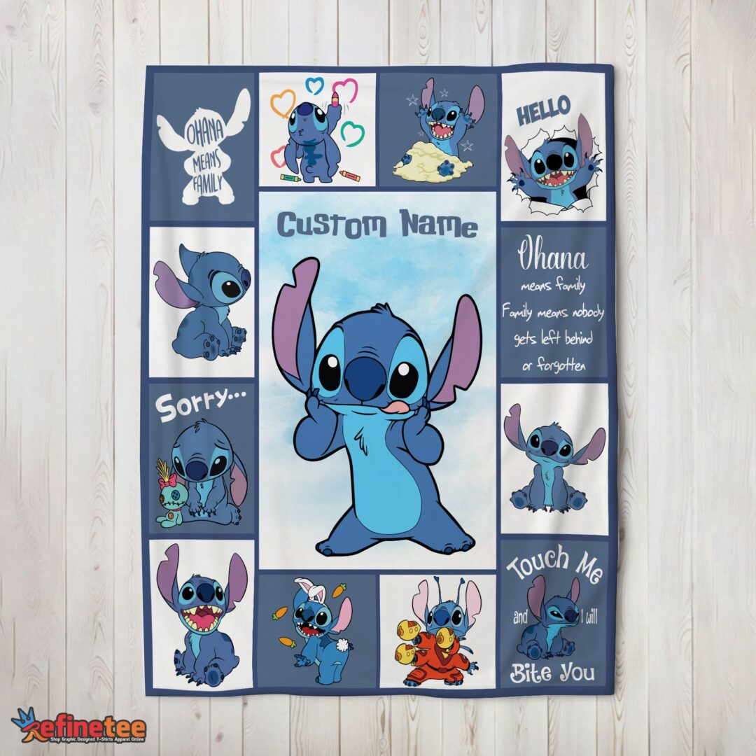 nice-disney-playful-stitch-collage-blanket-fleece-customized-blanket-mk-02 Nice Disney Playful Stitch Collage Blanket Fleece Customized Blanket