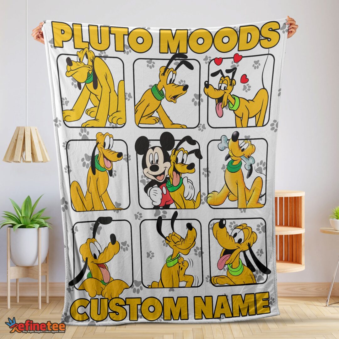 nice-disney-pluto-dog-and-friends-pluto-dog-moods-blanket-customize-blanket-mk-01-1-1 Nice Disney Pluto Dog And Friends Pluto Dog Moods Blanket Customize Blanket