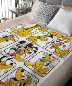 Nice Disney Pluto Dog And Friends Pluto Dog Moods Blanket Customize Blanket - Image 3