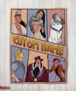 Nice Disney Pocahontas Meeko Percy John Smith Blanket Fleece Customized Blanket