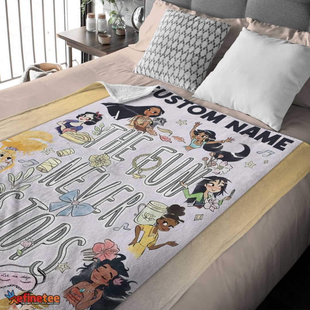 nice-disney-princess-the-fun-never-stops-blanket-fleece-customized-blanket-mk-03 Nice Disney Princess The Fun Never Stops Blanket Fleece Customized Blanket - Image 4