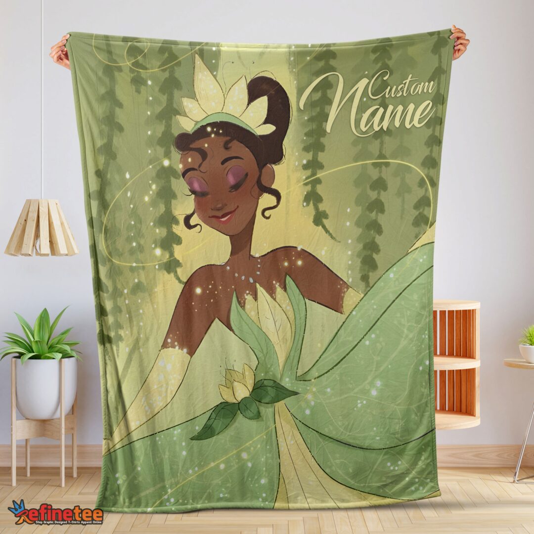 nice-disney-princess-tiana-blanket-fleece-customized-blanket-mk-01-1 Nice Disney Princess Tiana Blanket Fleece Customized Blanket