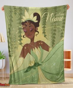 Nice Disney Princess Tiana Blanket Fleece Customized Blanket
