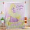 Nice Disney Rapunzel Blanket Fleece Customized Blanket