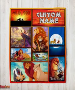 Nice Disney Simba Mufasa Timon Pumbaa The Lion King Collage Blanket Fleece Customized Blanket