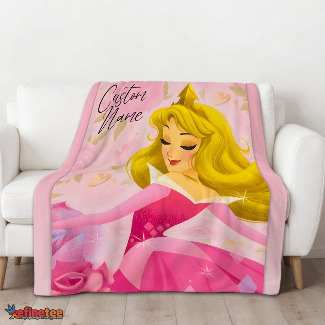 nice-disney-sleeping-beauty-aurora-princess-blanket-fleece-customized-blanket-mk-01 Nice Disney Sleeping Beauty Aurora Princess Blanket Fleece Customized Blanket - Image 3