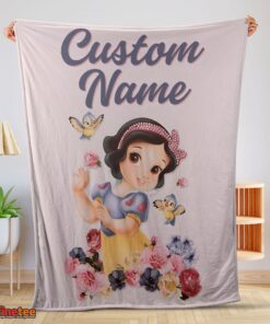 Nice Disney Snow White Princess Blanket Fleece Customized Blanket