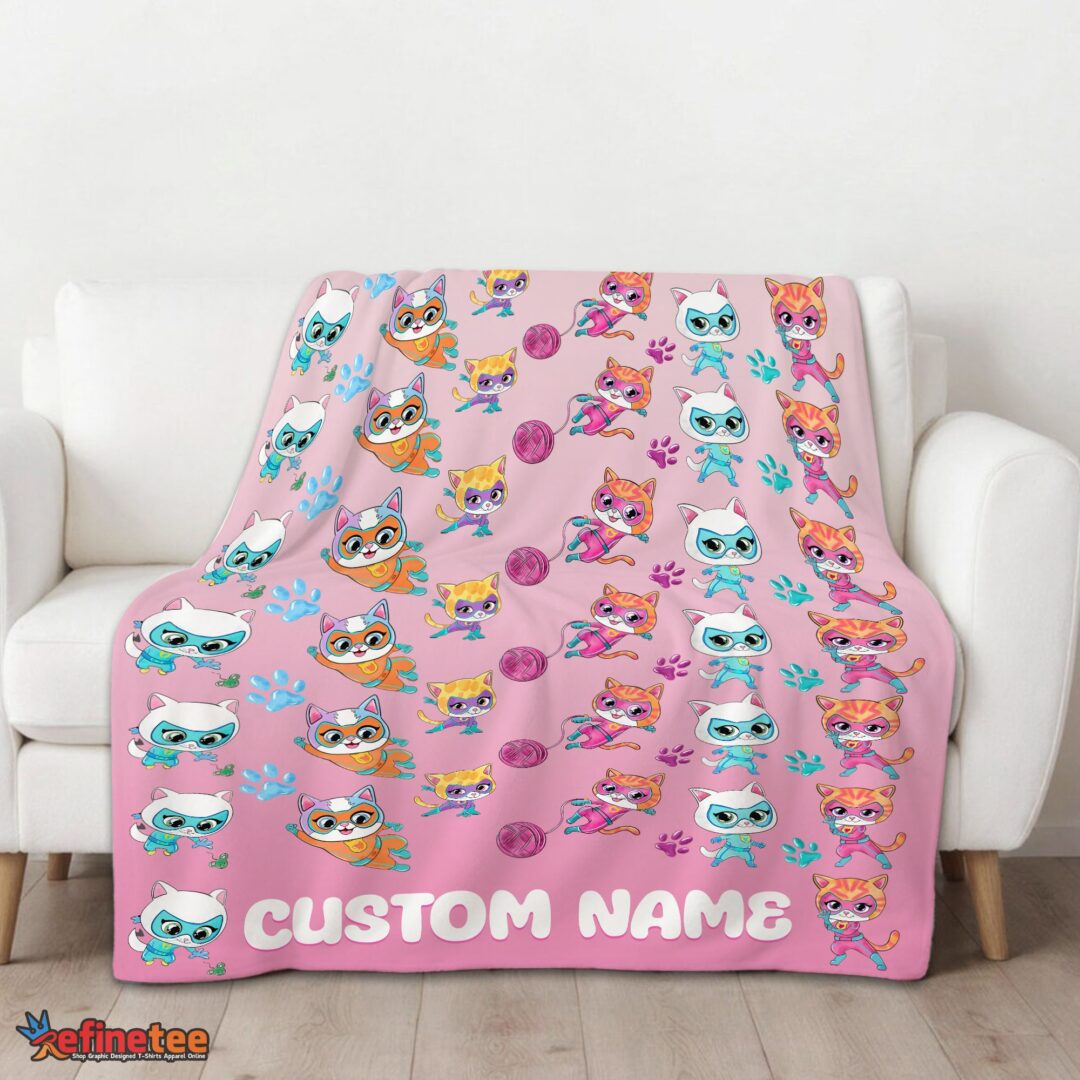 nice-disney-superkitties-squad-purrfect-heroes-blanket-fleece-customized-blanket-mk-01-1 Nice Disney SuperKitties Squad Purrfect Heroes Blanket Fleece Customized Blanket - Image 3