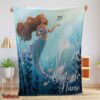 Nice Disney The Little Mermaid Ariel Princess Fleece Family Princess Customized Blanket