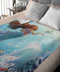 Nice Disney The Little Mermaid Ariel Princess Fleece Family Princess Customized Blanket - Image 4