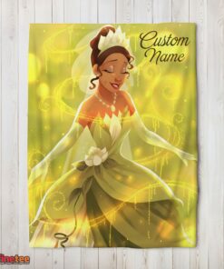 Nice Disney Tiana Princess The Princess And The Frog Blanket Fleece Customized Blanket