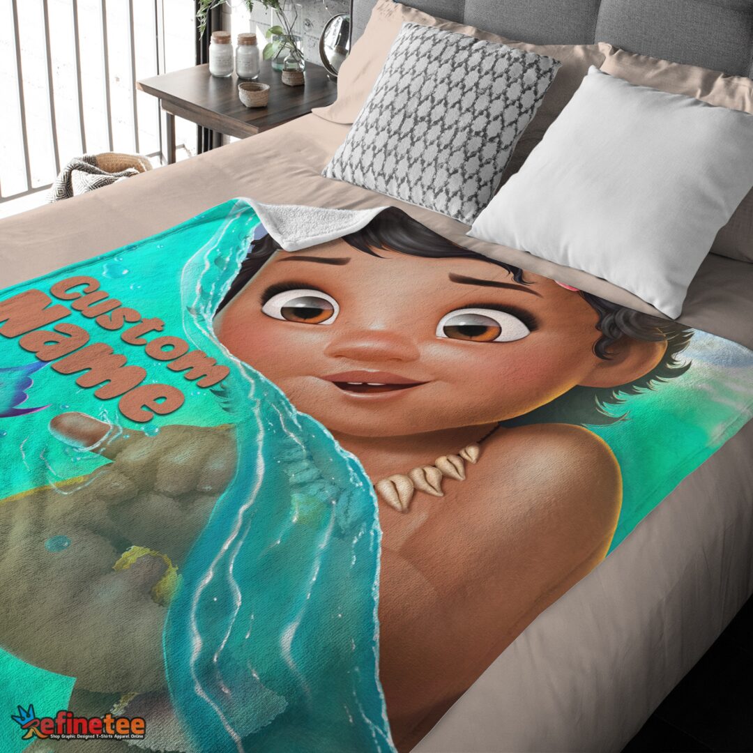 nice-disney-toddler-moana-blanket-fleece-customized-blanket-mk-03 Nice Disney Toddler Moana Blanket Fleece Customized Blanket - Image 4