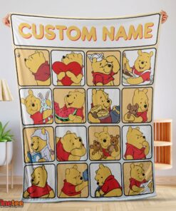 Nice Disney Winnie The Pooh Cute Pooh Customize Blanket