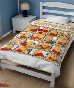 Nice Disney Winnie The Pooh Cute Pooh Customize Blanket - Image 3