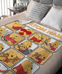 Nice Disney Winnie The Pooh Cute Pooh Customize Blanket - Image 4