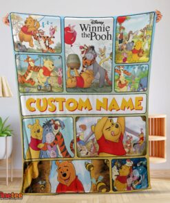 Nice Disney Winnie The Pooh With Friends Blanket Fleece Customized Blanket