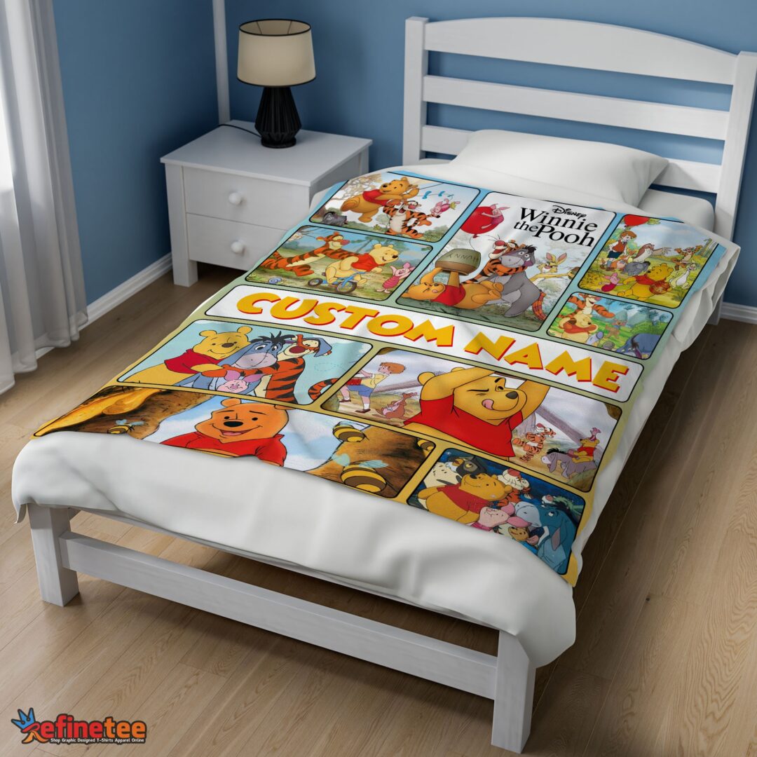 nice-disney-winnie-the-pooh-with-friends-blanket-fleece-customized-blanket-mk-01-2 Nice Disney Winnie The Pooh With Friends Blanket Fleece Customized Blanket - Image 3