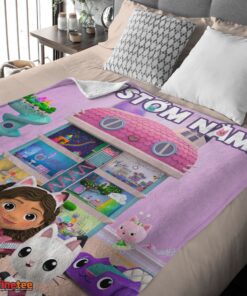Nice Disney’s Gabby’s Dollhouse With Our Cute Girl Fleece Blanket Customize Blanket - Image 4