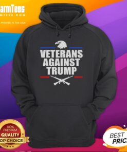 Nice Eagle Veterans Against Trump Hoodie showcasing a bold design for supporters of veterans' rights and activism.