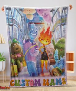 Nice Elemental Characters Ember Lumen Wade With Friends Blanket Fleece Customized Blanket