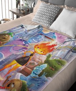 Nice Elemental Characters Ember Lumen Wade With Friends Blanket Fleece Customized Blanket - Image 3