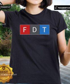 Women's Nice FDT F Donald Trump Tee featuring a vibrant graphic design, perfect for Trump supporters.