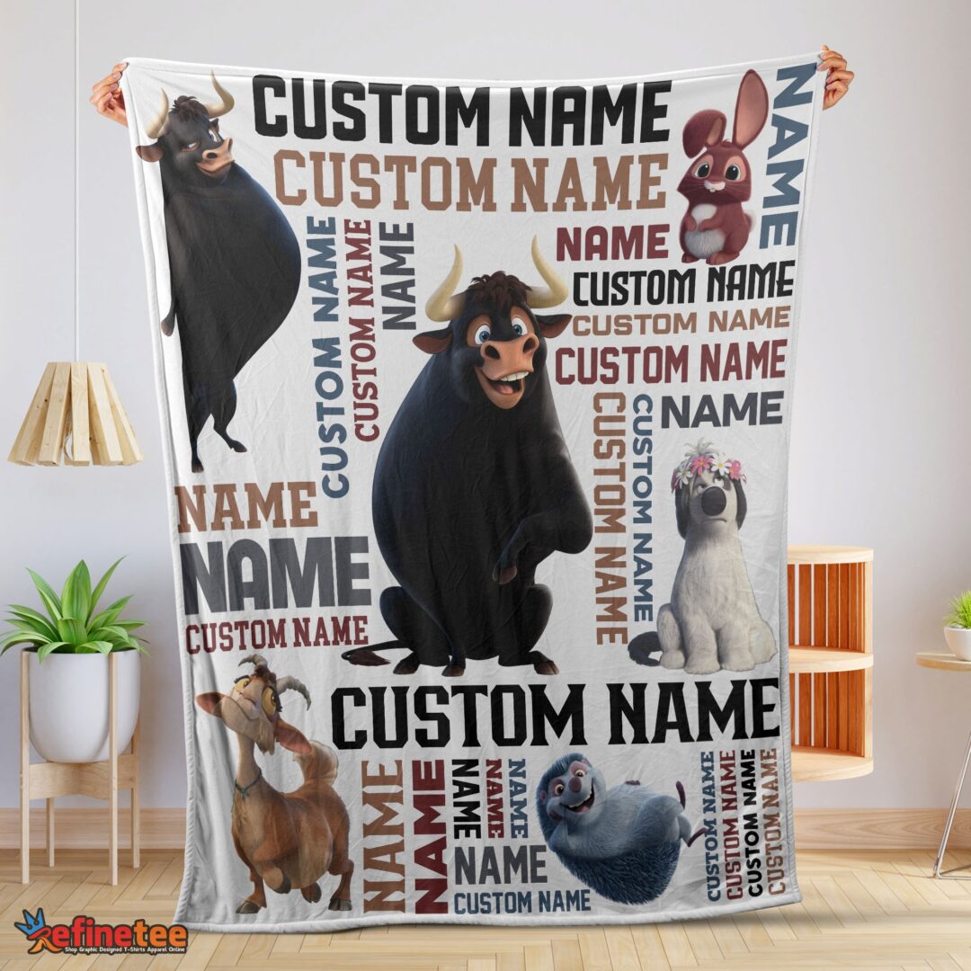 nice-ferdinand-the-bull-and-friends-blanket-fleece-customized-blanket-mk-01 Nice Ferdinand The Bull And Friends Blanket Fleece Customized Blanket
