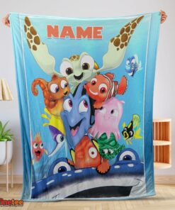 Nice Finding Nemo With Friends Blanket Fleece Customized Blanket