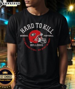 Georgia Bulldogs Football 'Hard To Kill' T-Shirt showcases team spirit with bold graphics and a motivational slogan.