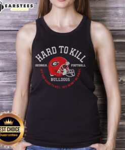 Georgia Bulldogs football tank top featuring 'Hard to Kill' slogan, perfect for fans supporting their team.