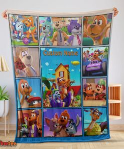 Nice Go Dog Go With Friends Blanket Fleece Customized Blanket