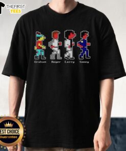 Nice Graham Roger Larry and Sonny T-Shirt featuring vibrant graphics and a comfortable fit for fans of classic designs.