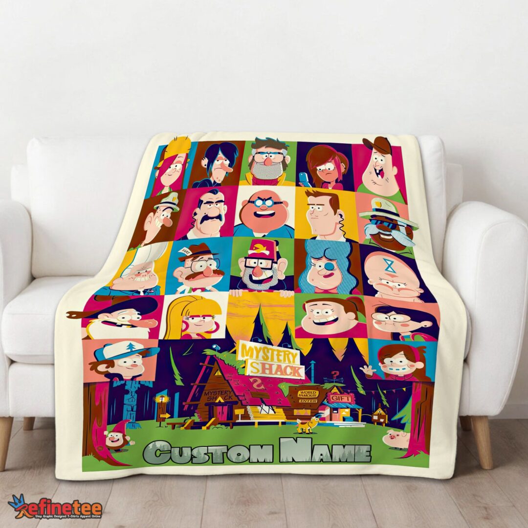 nice-gravity-falls-mystery-shack-characters-collage-blanket-fleece-customized-blanket-mk-01 Nice Gravity Falls Mystery Shack Characters Collage Blanket Fleece Customized Blanket - Image 3