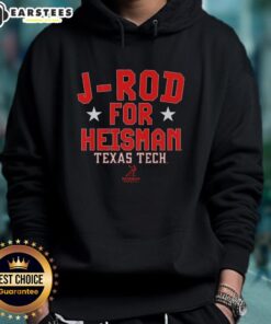 Jacob Rodriguez hoodie for Heisman featuring Nice J-Rod design, perfect for Texas Tech Red Raiders football fans.