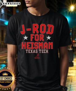 Jacob Rodriguez T-Shirt for Heisman featuring Nice J-Rod design, perfect for Texas Tech Red Raiders football fans.