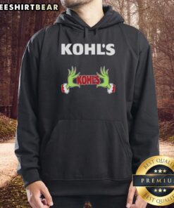 Alt Text: Nice Kohl's X Grinch Hands Merry Christmas Hoodie featuring festive design and cozy fit for holiday celebrations.