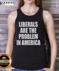 Stylish tank top featuring the phrase 'Nice Liberals Are The Problem In America' perfect for expressing your views.